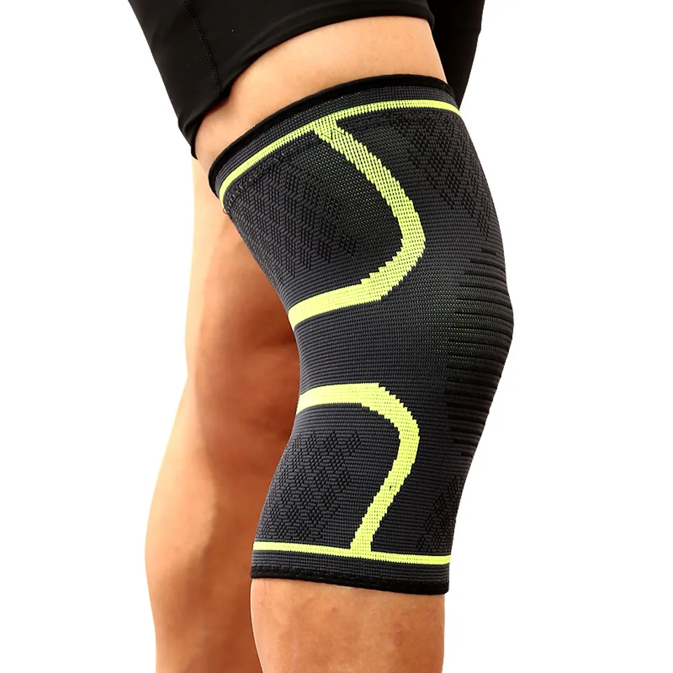 

Running Cycling Knee Support Fitness Braces Elastic Nylon Sport Compression Knee Pad Sleeve for Basketball Volleyball