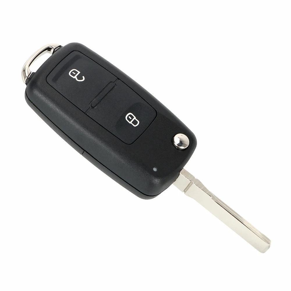 

Складной чехол-книжка для ключа LEEPEE для VOLKSWAGEN VW Tiguan, Golf, Polo, 2 кнопки