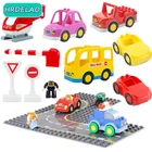 Базовая пластина большого размера для города, дороги, улицы, прямые изогнутые базовые пластины, наборы строительных блоков, большие кирпичи, развивающие игрушки