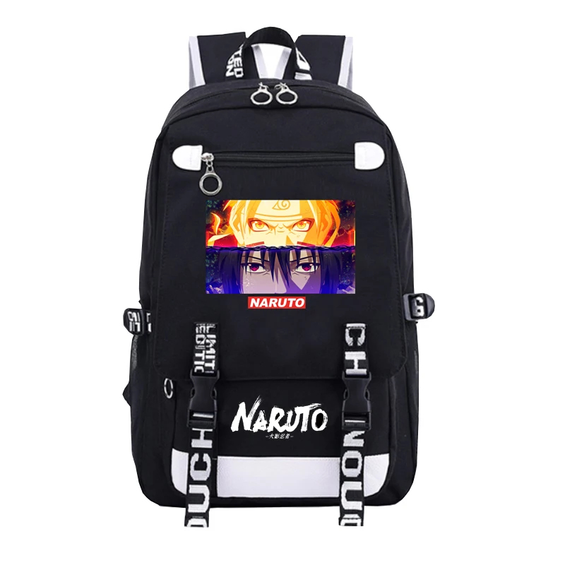 XM N Аниме Рюкзак Наруто школьные сумки для подростков Bookbag Akatsuki Itachi Sharingan Косплей сумки на плечо для ноутбука рюкзак для путешествий - Цвет: XM N