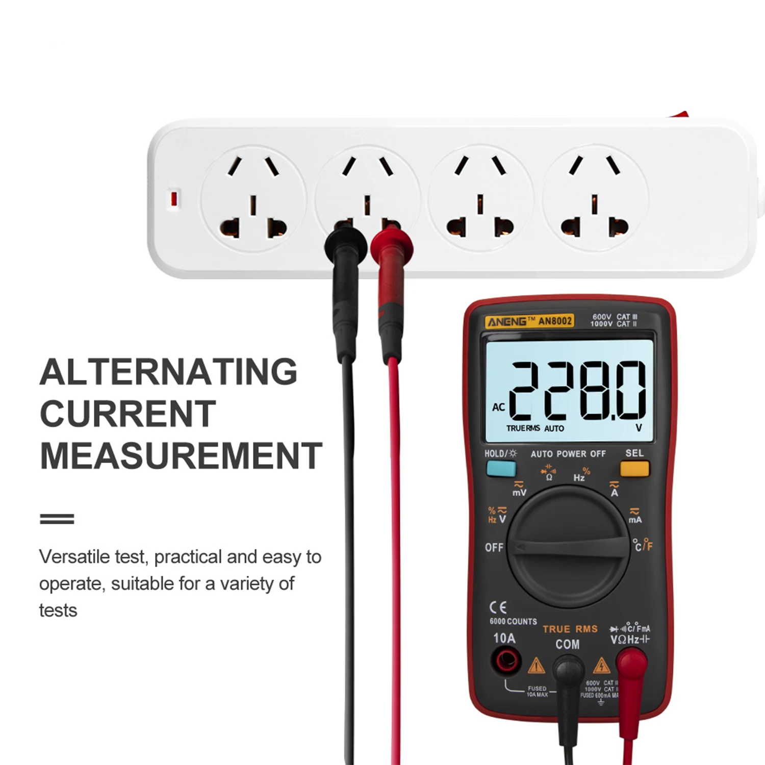 ANENG AN8002 Digital Multimeter 6000 Counts Multimetro Multitester Profesional Transistor Capacitor Tester lcr esrmeter |