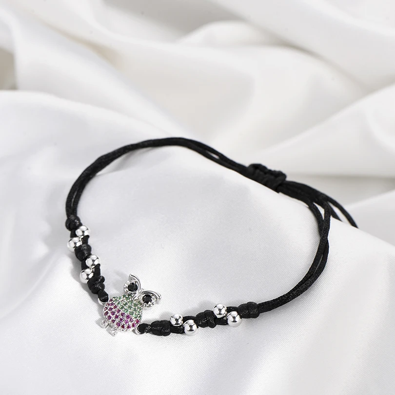 Neovivi Милые Сова браслеты с подвесками для женщин ручной работы микро проложить