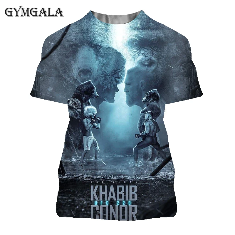Забавные мужские футболки футболка Khabib Nurmagomedov русская Смешанная боевого