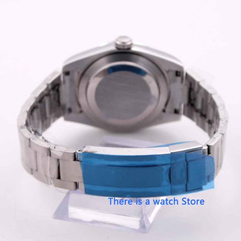 

Bliger 40mm Stainless Steel Watch Case with Mineral Glass Fit ETA 2836 MIYOTA Movement
