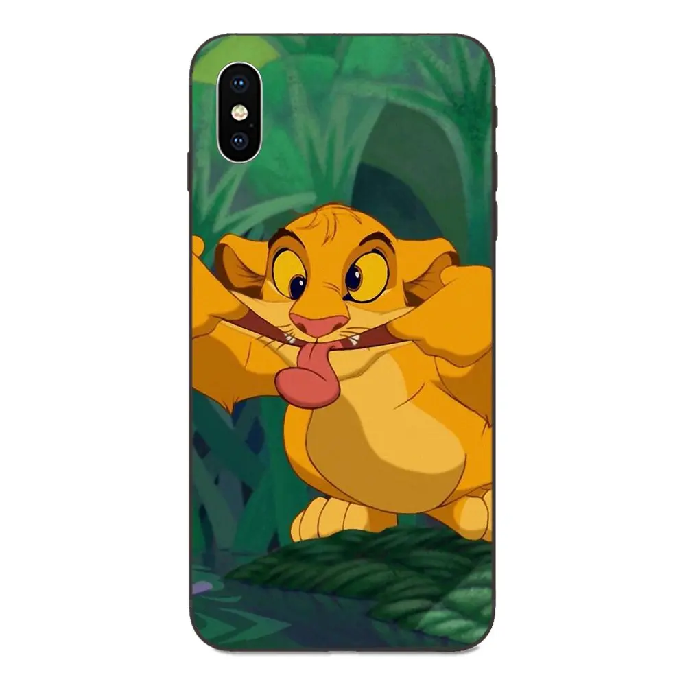 Для Xiaomi Redmi Note 3 3S 4 4A 4X5 5A 6 6A 7 7A K20 Plus Pro S2 Y2 Y3 черный чехол для телефона чехол Чехол Simba и Нала"