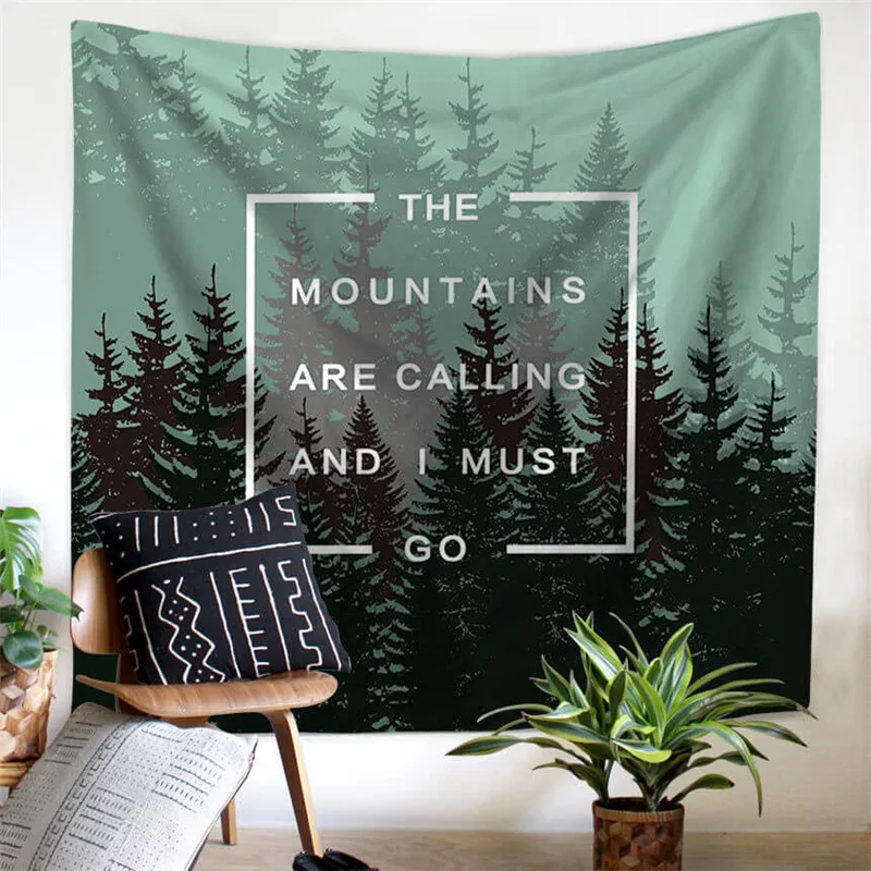 Новый настенный гобелен LeRadore из полиэстера на заказ лесное пляжное полотенце