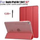 Чехол для iPad Air 1 Air 2 9,7 дюйма, чехол A1566 A1567 A1474 A1475, чехол, Ультратонкий чехол из искусственной кожи для iPad Air1 2013, 9,7 дюймов, подставка