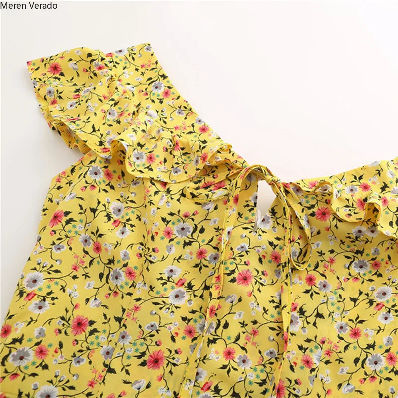 Женское платье-мини Meren Verado повседневное плиссированное платье с коротким