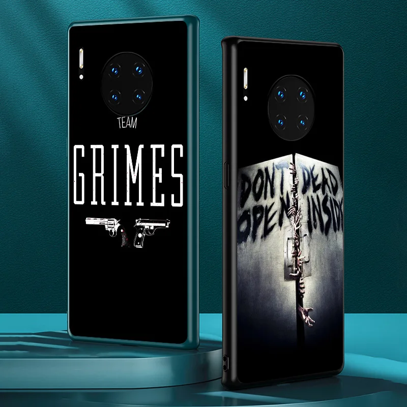 

The Walking Dead hero for Huawei Mate 40 RS 30 20 X 10 P Smart Z S Lite Pro Plus 2021 2020 2019 2018 Black Phone Case