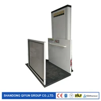 qiyun vertical hydraulic wheelchair platform lift with lifting height 1 6m 250kg two stops for the disabled
