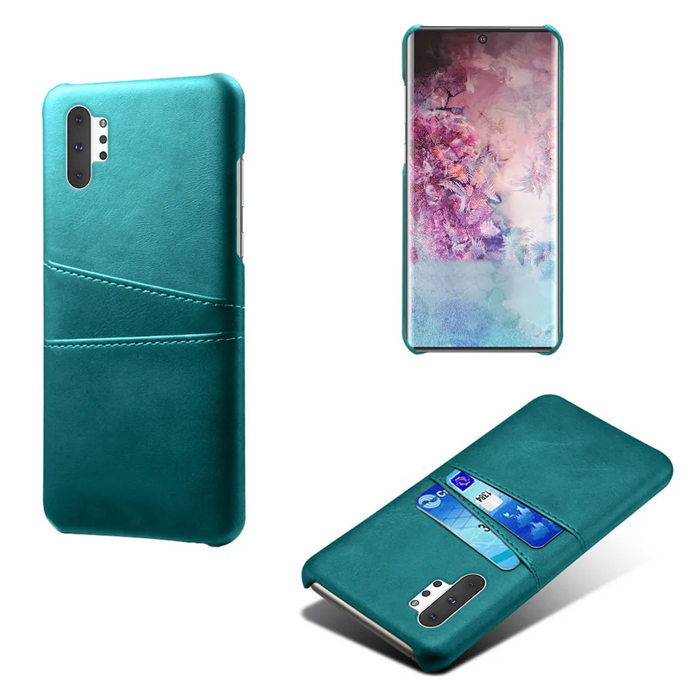 Green Для samsung Galaxy Note 10+ 5G S10 Plus 5G A80 A70 A50 A60 A30 A10E чехол карта PU кожаный бумажник чехол для samsung Note 10 M30 M20 - Цвет: Green