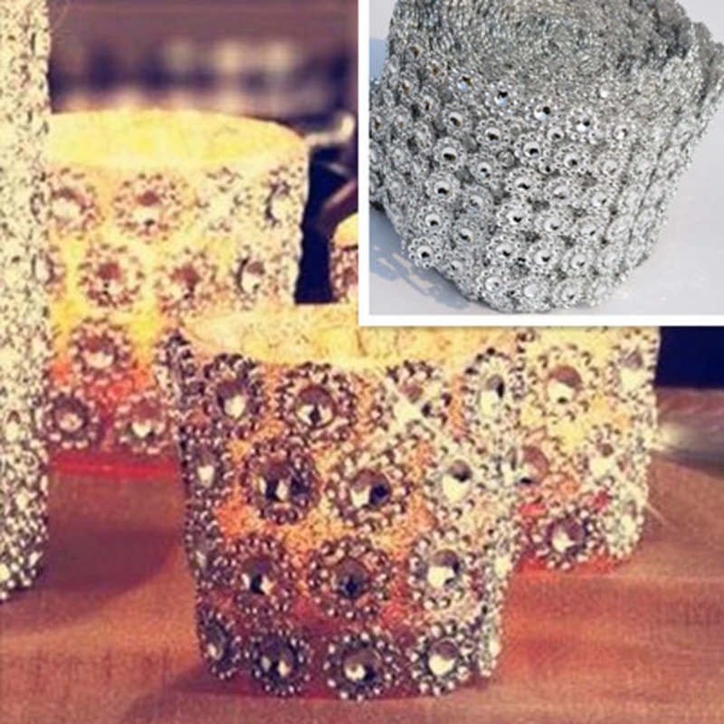 Алмазная сетка 10 ярдов 12 см гальванический искусственный цветок ромбовидная