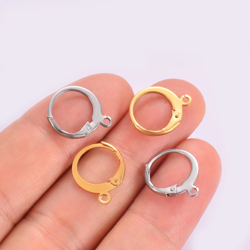 Застежки-петли для сережек сделай сам гипоаллергенные из нержавеющей стали