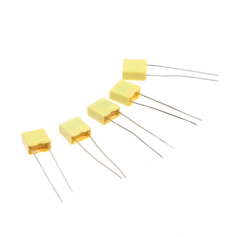 

50 Pcs 10 Value Polypropylene Safety Plastic Film Capacitor Kit 1nF-0.47uF Set