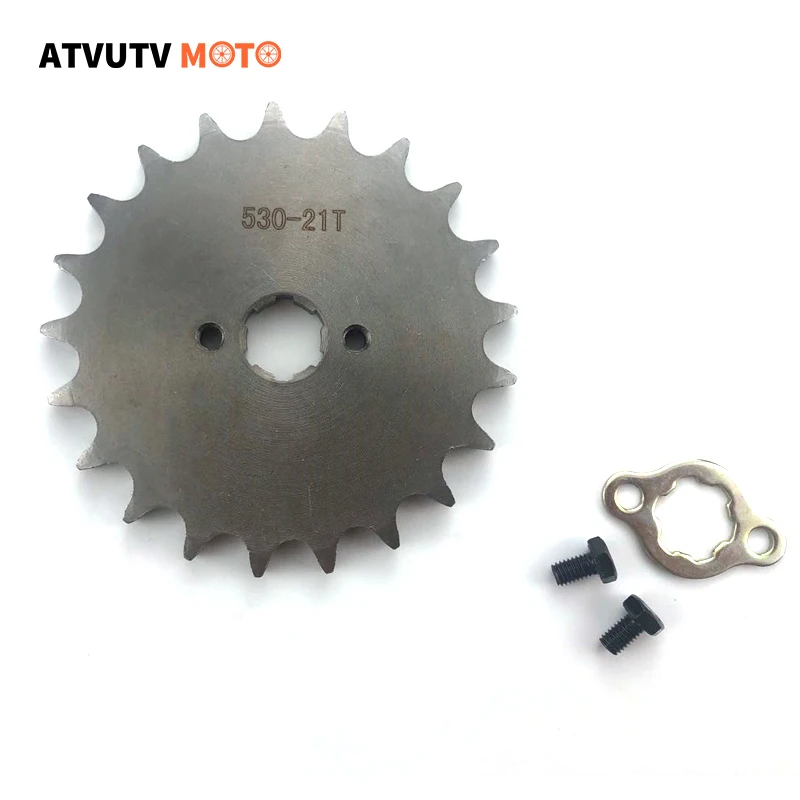 Передние звездочки цепи двигателя 530 #10T 11T 12T 13T 14T 15T 16T 17T 18T 19T 20T 21T 20 мм для ATV Go kart 50cc-125cc