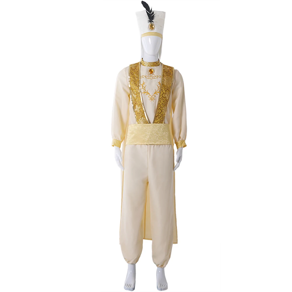 2019 Prince Aladdin Cosplay Costume Magic Lamp Halloween Carnival Adult Anime Party Performance Men Adam Uniform Suit | Тематическая