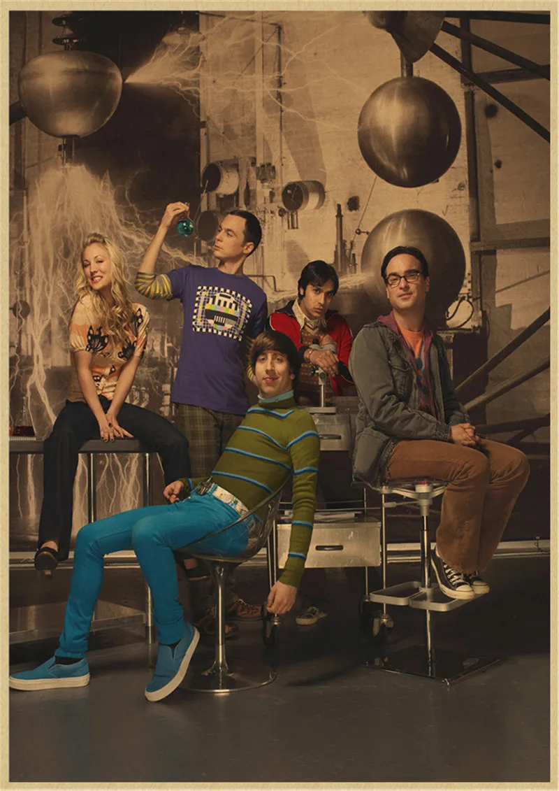 Классический ТВ-постер Теория большого взрыва винтажный постер домашний декор