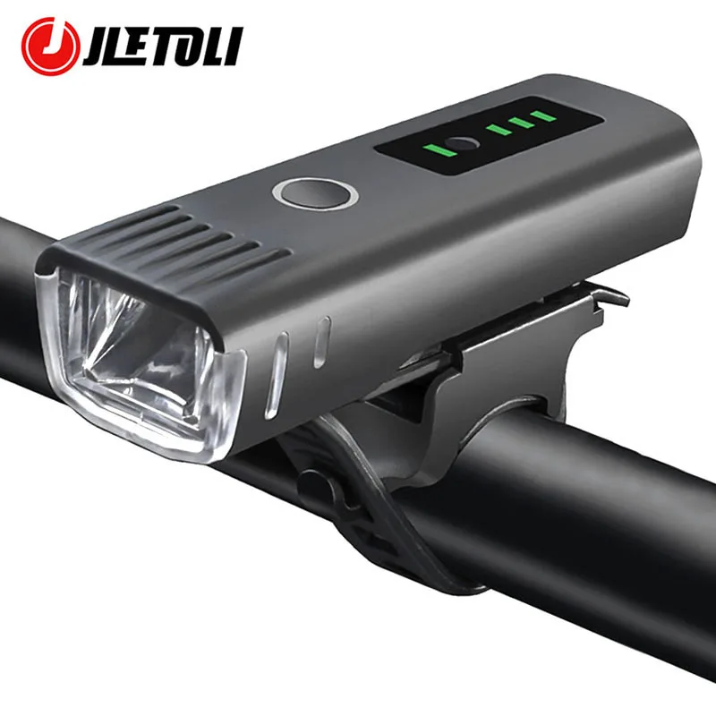 

JLETOLI Smart Bike Light Front Bicycle Light Rechargeable Rainproof cycling Headlight MTB Handlebar Light Bike Accessories