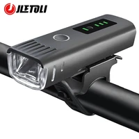 jletoli smart bike light front bicycle light rechargeable rainproof cycling headlight mtb handlebar light bike accessories
