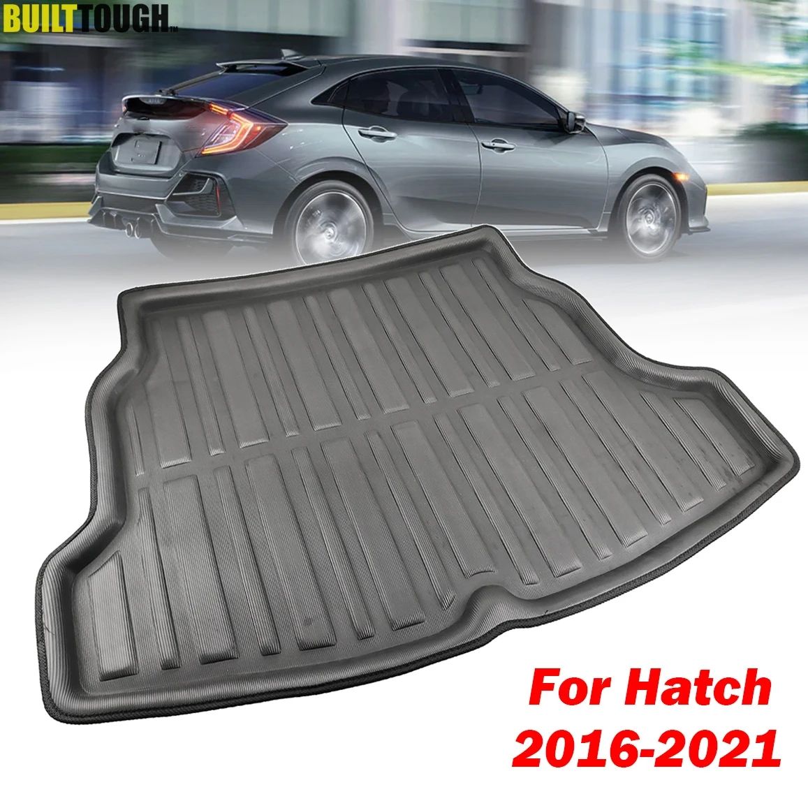 Tailored For Honda Civic 5dr Hatch 2017-2021 Boot Cargo Liner Trunk Luggage Tray Carpet 2018 2019 2020