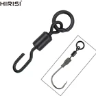 25 шт. Карп поворотные застежки для рыбалки с твердым кольцом быстросменный рыболовный крючок шарнирные аксессуары AE008