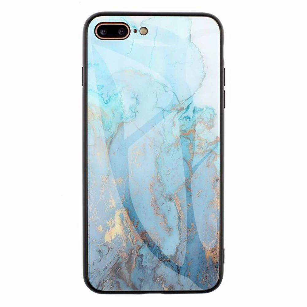 Чехол из закаленного стекла для iPhone 6 7 8 Plus высококачественный прозрачный мягкий