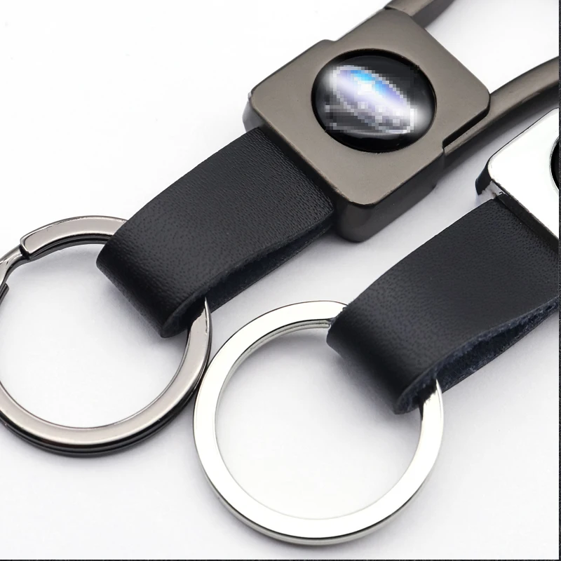 

1 pcs Auto parts fashion creative leather metal logo key ring for Forester Outback impreza LEGACY LEVORG XV BRZ WR