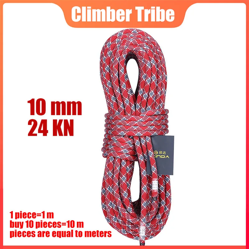 

10mm 24KN Low-stretch Rope Outdoor Climbing Ropes Mountaineering Downhill Rescue Safety Accessories Protective High-altitude /40