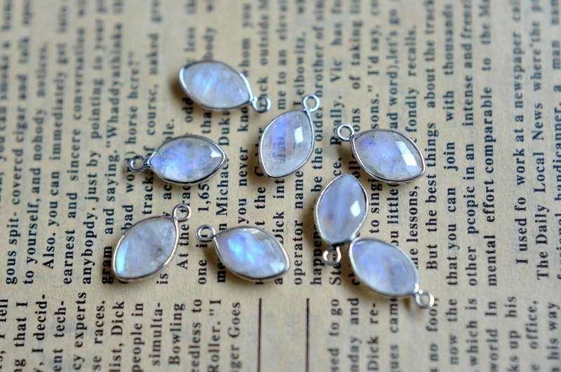 Индийская подвеска ручной работы из натурального лунного камня серебро