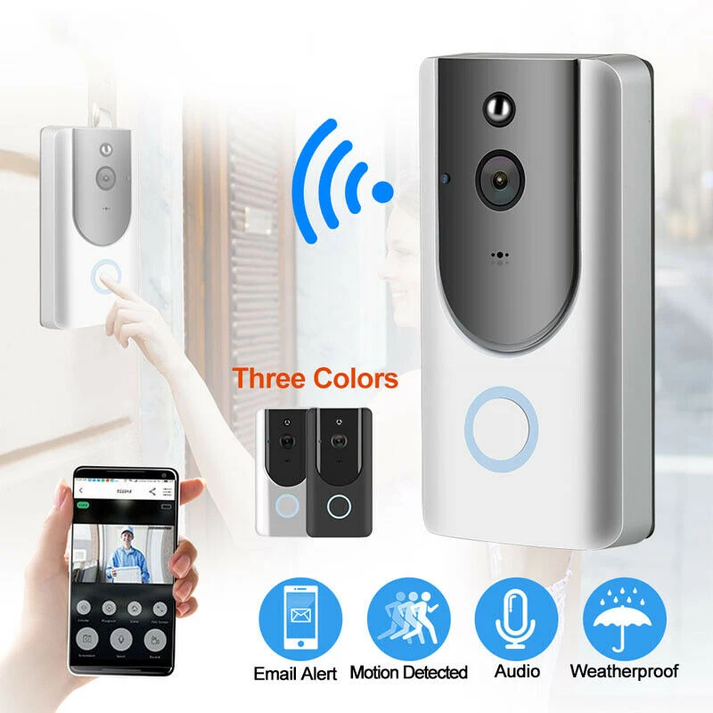 Беспроводной Wi Fi дверной звонок умный видеотелефон видеодомофон с визуальным
