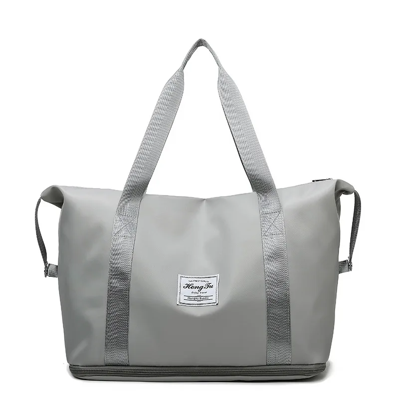 

Casual Dry And Wet Separation Travel Bag Women Expandable Handbag Weekend Bag Luggage Yoga Gym Fitness Sport Swim Bag Duffel Bag