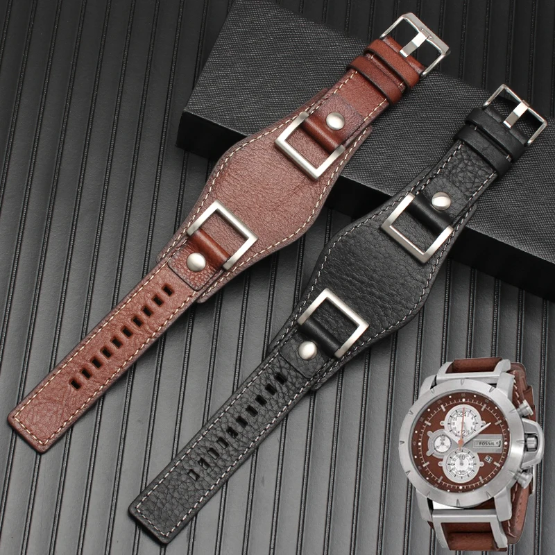 

Ремешок из воловьей кожи для мужских часов Fossil JR1156 JR1157, 24 мм