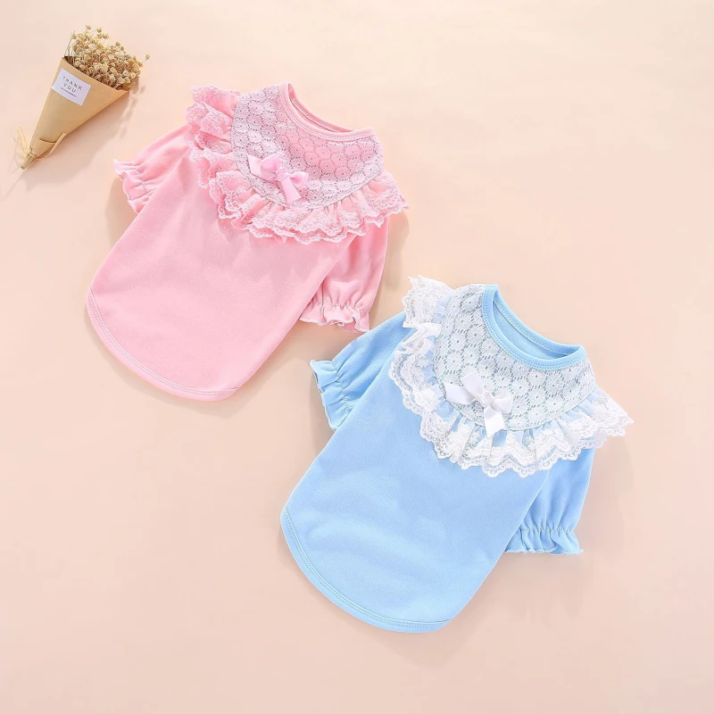 Хлопковая рубашка для собак пижама одежда домашних животных на весну и осень