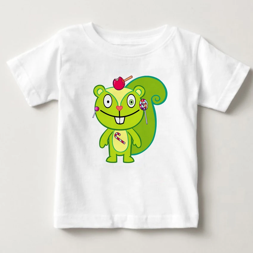 

HAPPY TREE FRIENDS CANDY KILLS T Shirt children Tshirt Pure cotton breathable T - shirt boy Short Sleeve tshirt girls tshirt MJ