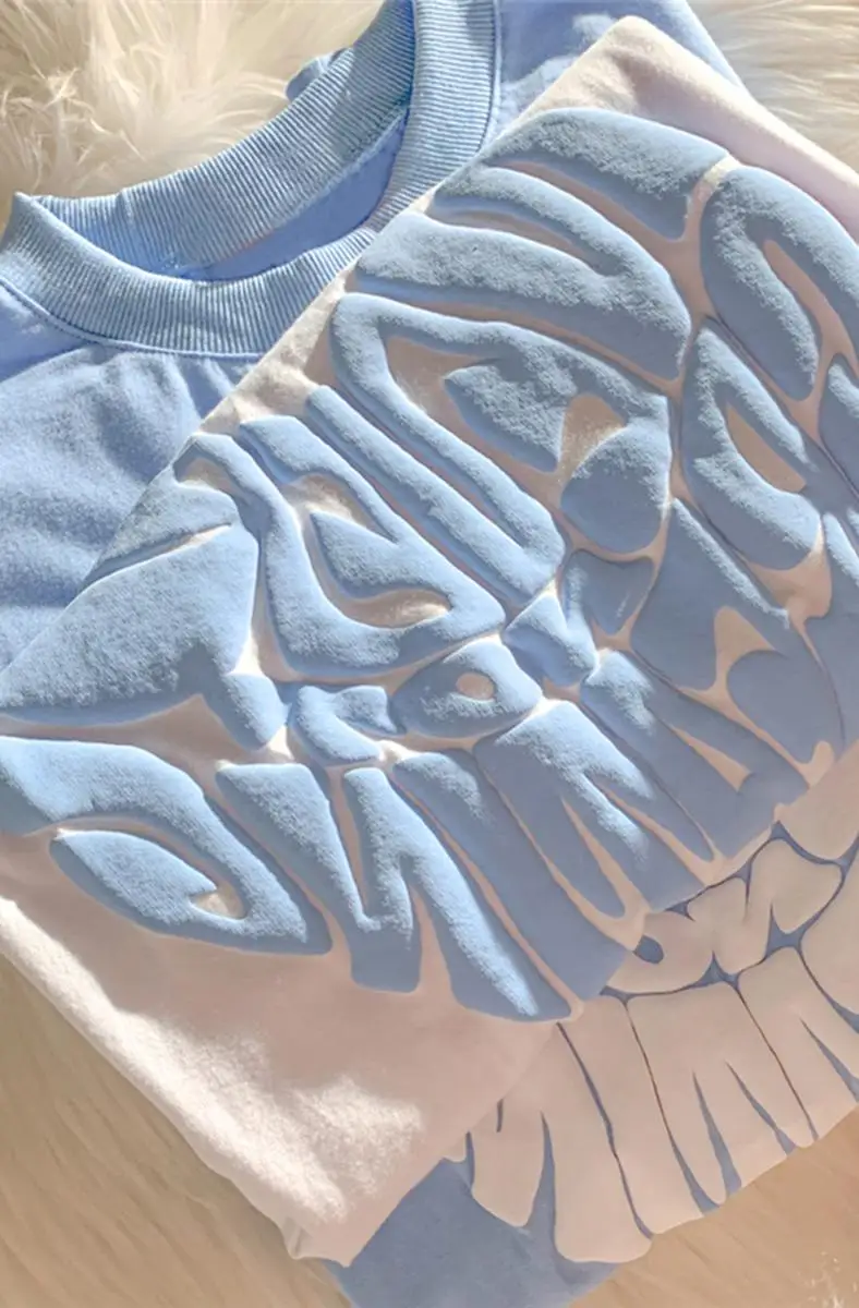 

Korean fashion Love foam couple short-sleeved new summer 2021 female loose Japanese casual cotton T-shirt oversize