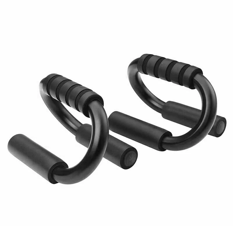 1 Pair Foam Grips Push-up Bar Stands Strength Training Tools S-shaped Brackets Home Gym Chest Abdominal Equipment | Спорт и