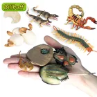 Игрушки детские из АБС-пластика, многоножка, краб, змея, 4 шт.