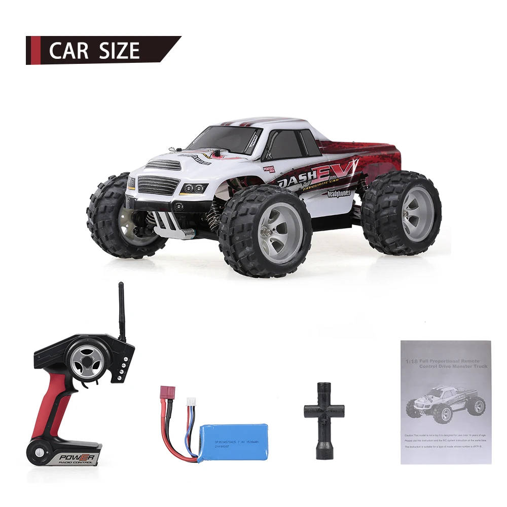 A979 B 2 4G 1/18 масштаб Радиоуправляемый автомобиль 4WD 70 км/ч высокоскоростные