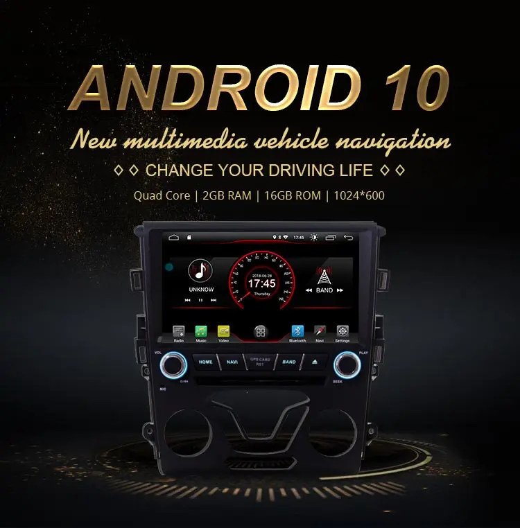 JDASTON Android 10,0 автомобильный dvd-плеер для Ford Mondeo Fusion 2013 wifi gps навигация 2 Din автомагнитола стерео Мультимедиа RDS