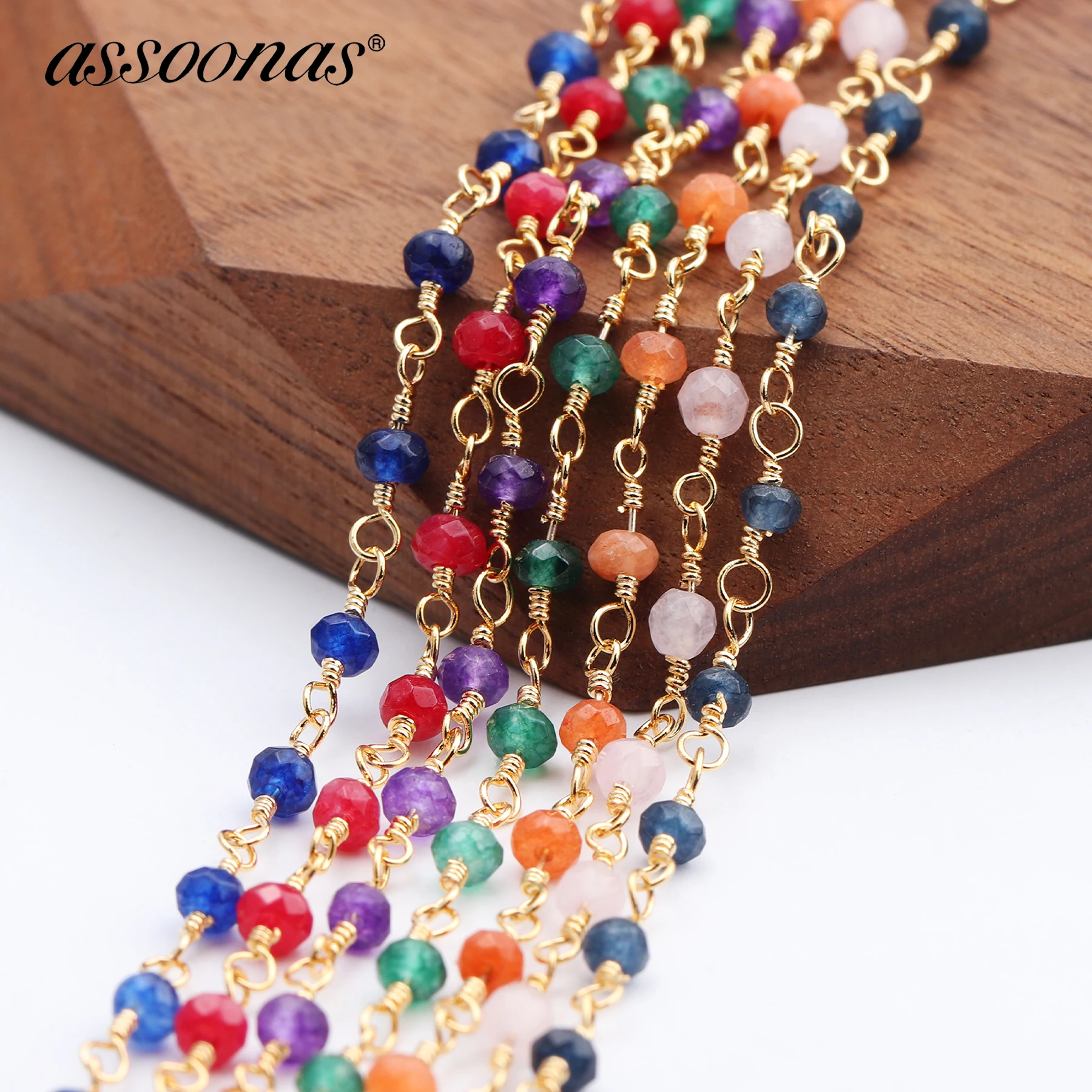 Цепочка для самостоятельного изготовления бижутерии assoonas металлическая цепь с