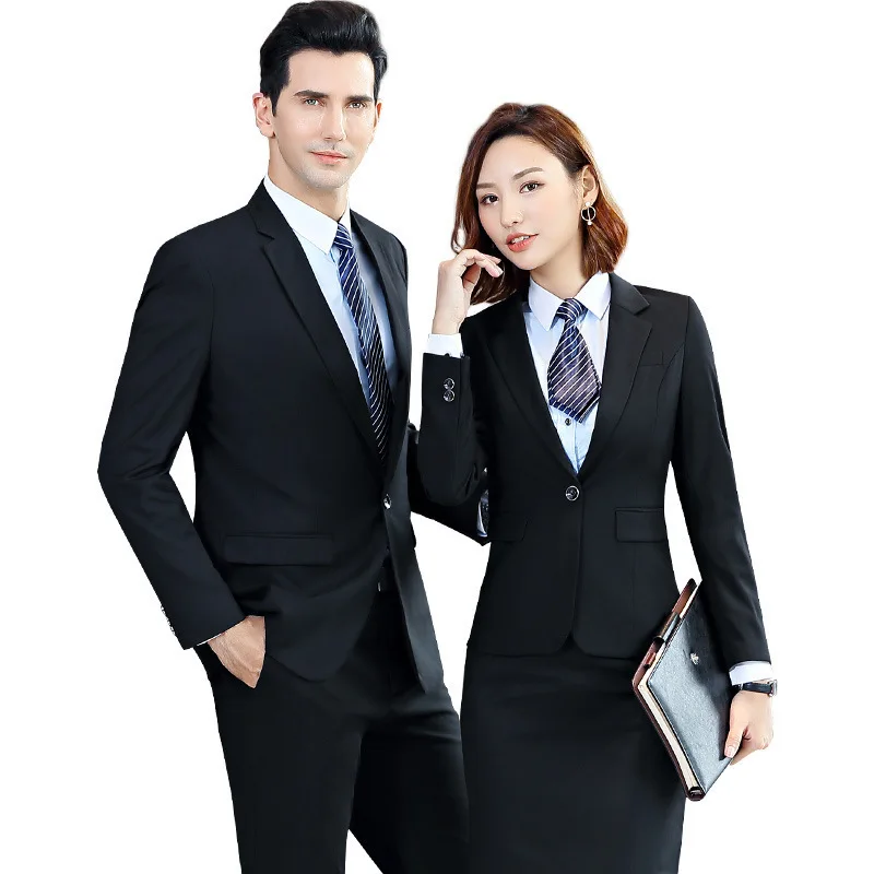 Мужской костюм на одной пуговице профессиональный деловой строгий мужская и