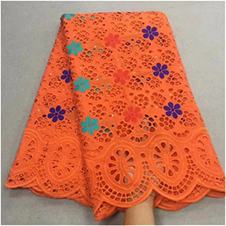 Розовая африканская сухая кружевная ткань высокого качества для женщин