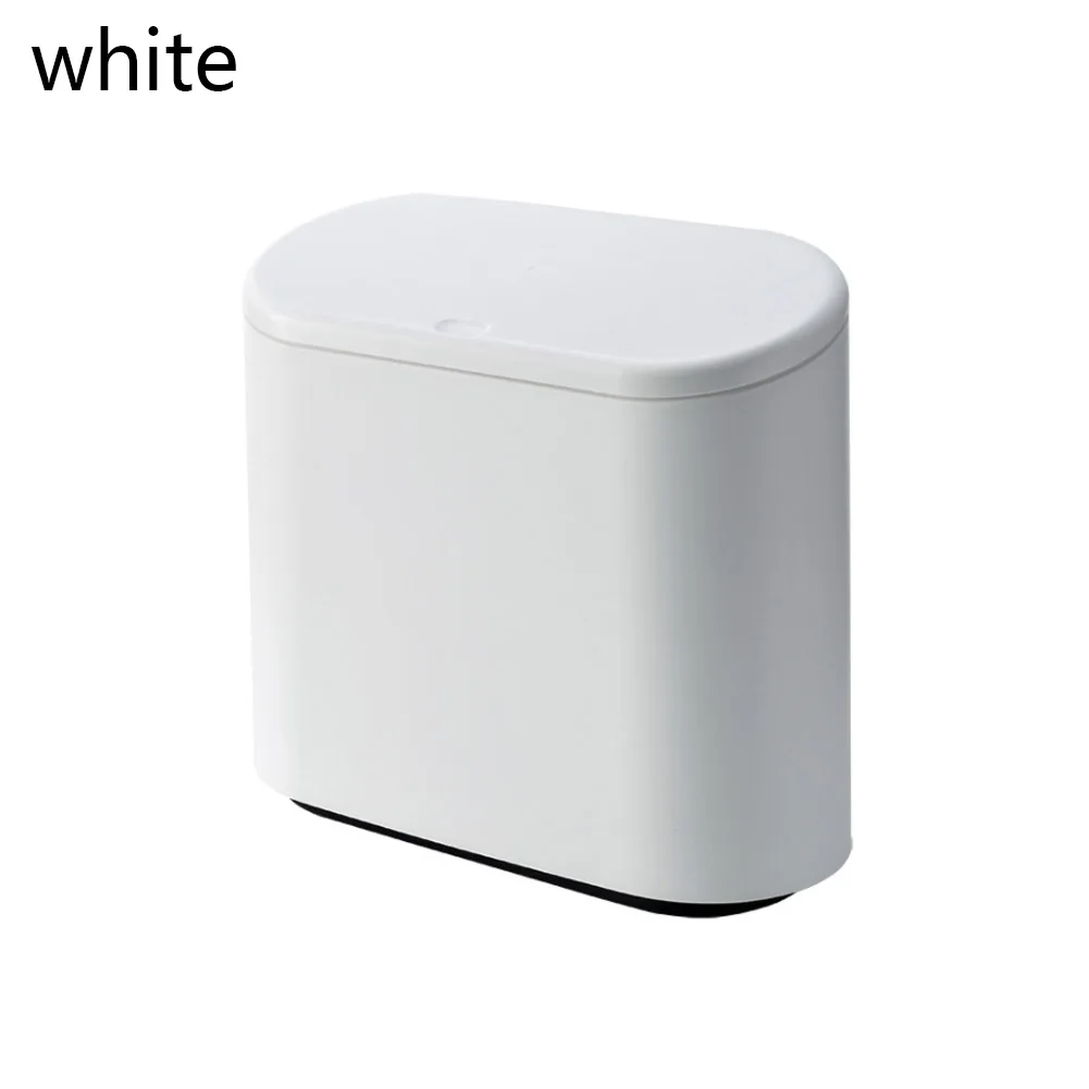 white 11L мусорное ведро уборка кухни, ванной туалета Пластик мусора мусорное ведро для мусора корзина туалетной бумаги умная мусорная корзина держатель для мусорного мешка контейнер - Цвет: white