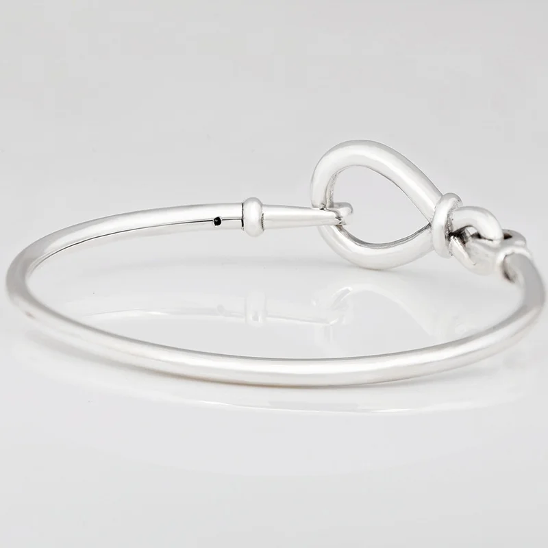 

2020 New 925 Sterling Silver Pan Bracelet Eternal Symbol Flower Knot Chain Bracelet Fit European Charm Bracelets Women Jewelry