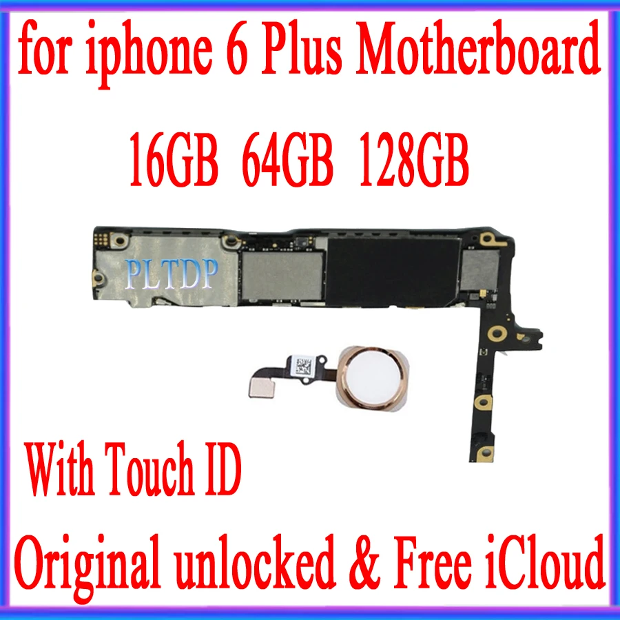 Заводская разблокированная материнская плата для iphone 6 plus 16 ГБ 64 128 IOS logic