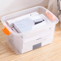 home solid color plastic quilts clothes sundries storage box container organizer large capacity you can place clothes sundries