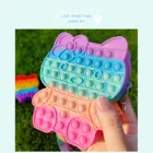 Радужный симпатичный кошелек для монет, Детский кошелек, женская сумка попит, модная Популярная игрушка с пузырьками, игрушка поп ит