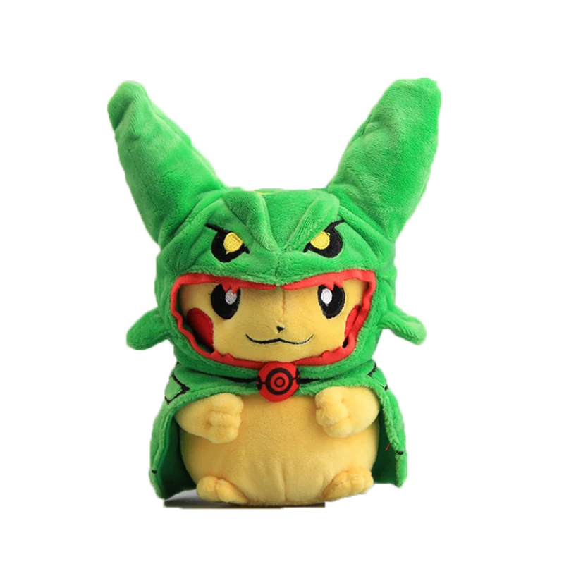 Пикачу Косплей-Одежда плюшевая кукла игрушка Мега чиризард Rayquaza Милая