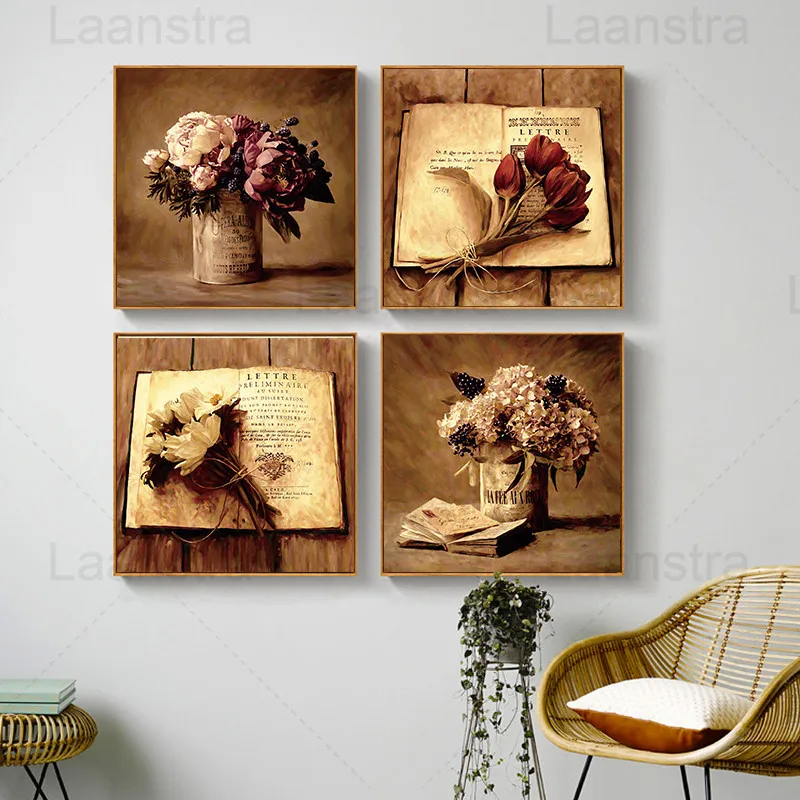 Украшение для дома в стиле ретро постеры на холсте с изображением пожелтения