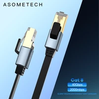 ethernet cable rj45 cat8 lan cable sstp 40gbps 2000mhz high speed network cable cat 8 patch cord for modem router internet cable